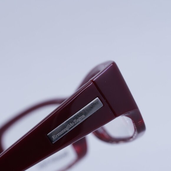 🕶️ New Ermenegildo Zegna VZ3536 09M8 Eyeglasses - Burgundy Frame - Picture 8 of 10